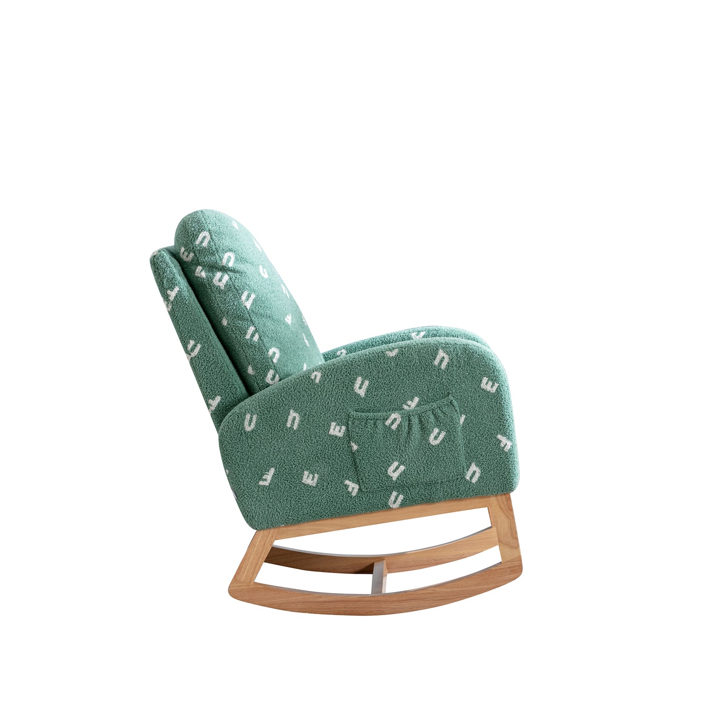 Russo Modern Rocking Chair - Green