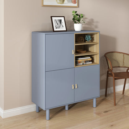 Giga Storage Wooden Cabinet - Blue