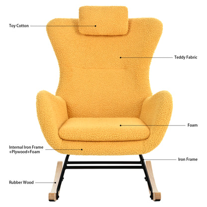 Anton Rocking Chair - Yellow