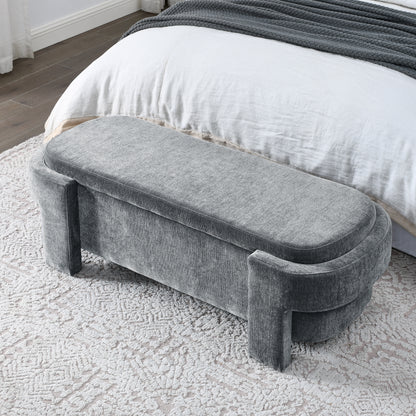 Rita Storage Bench - Gray