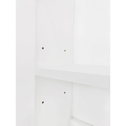 Felix III Shoe Cabinet with Open Storage Space - White