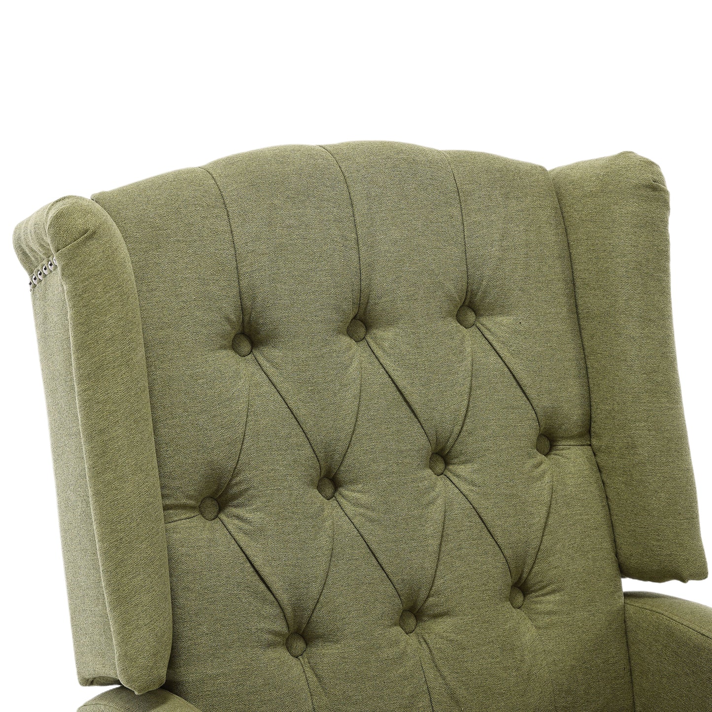 Davina Swivel Rocking Recliner Chair - Olive Green