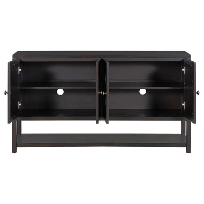 Stasia Sideboard Buffet with Mirrored Doors - Espresso