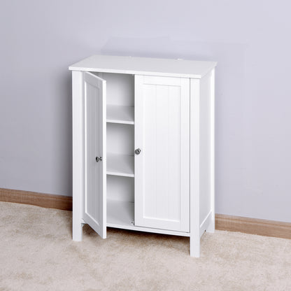 Jaro Bathroom Storage Cabine with Double Door - White