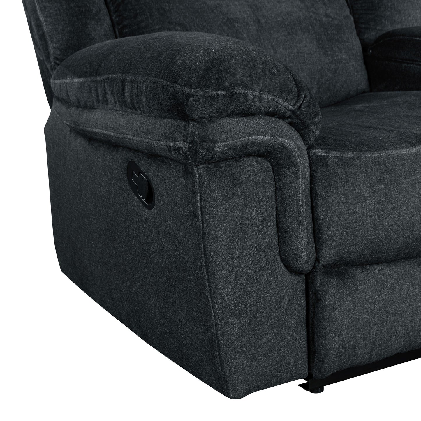 Venassa Manual Reclining Sofa - Dark Blue