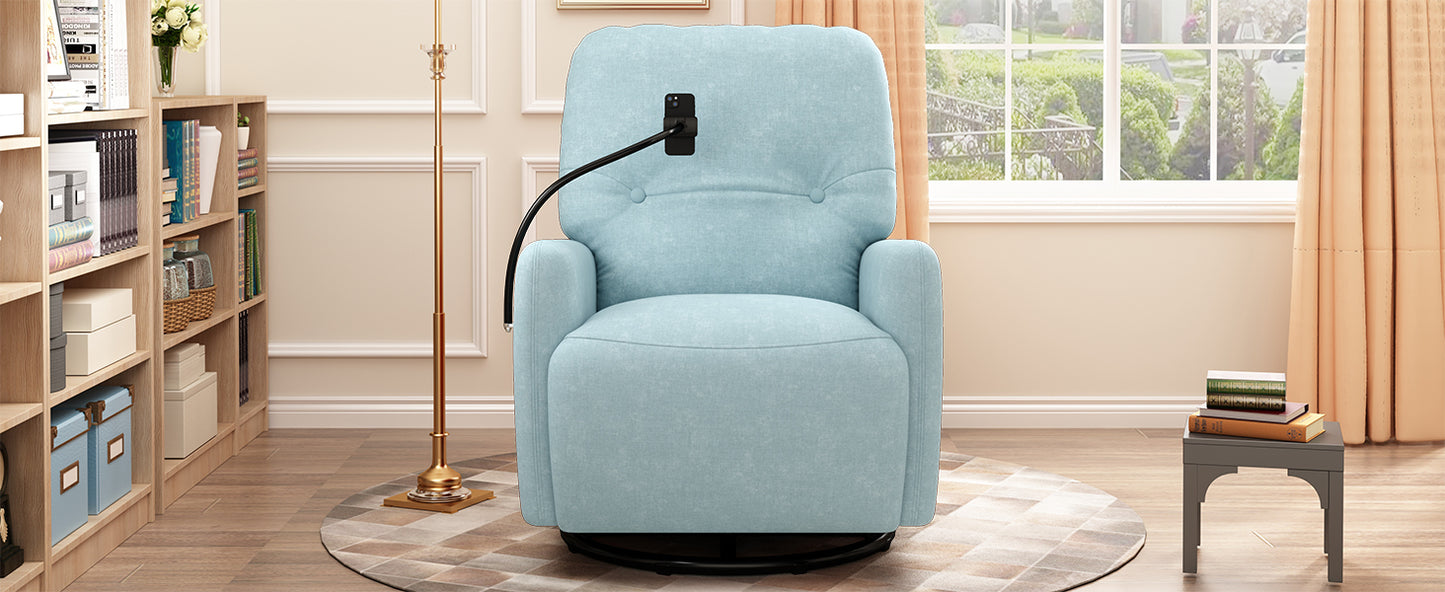 Dax Electric Rocking Motion Recliner - Blue