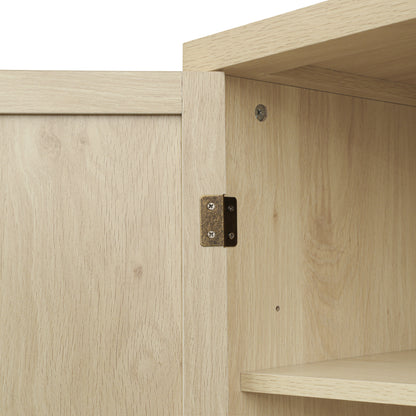 Robu 4 Door Cabinet with 1 Drawer - Natural