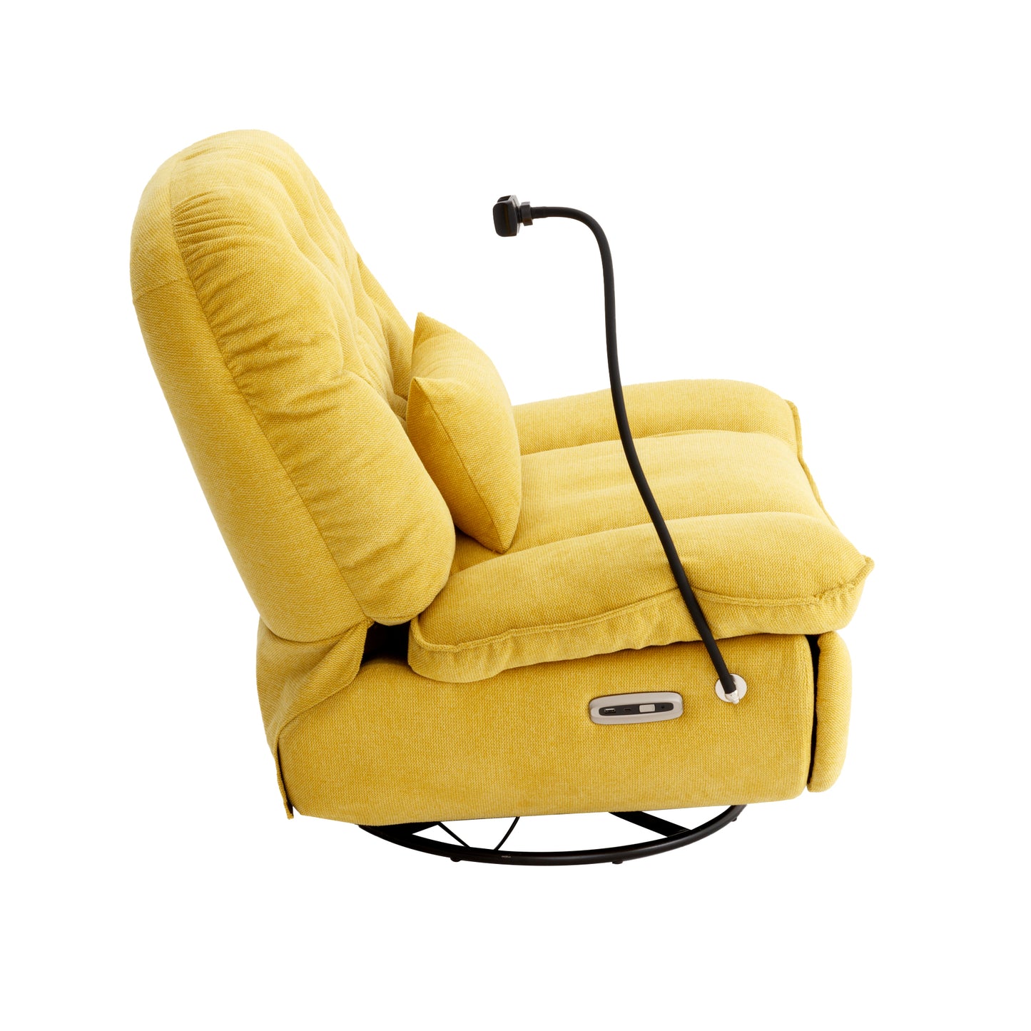 Roxie 270 Degree Swivel Power Recliner with Voice Control - Yellow