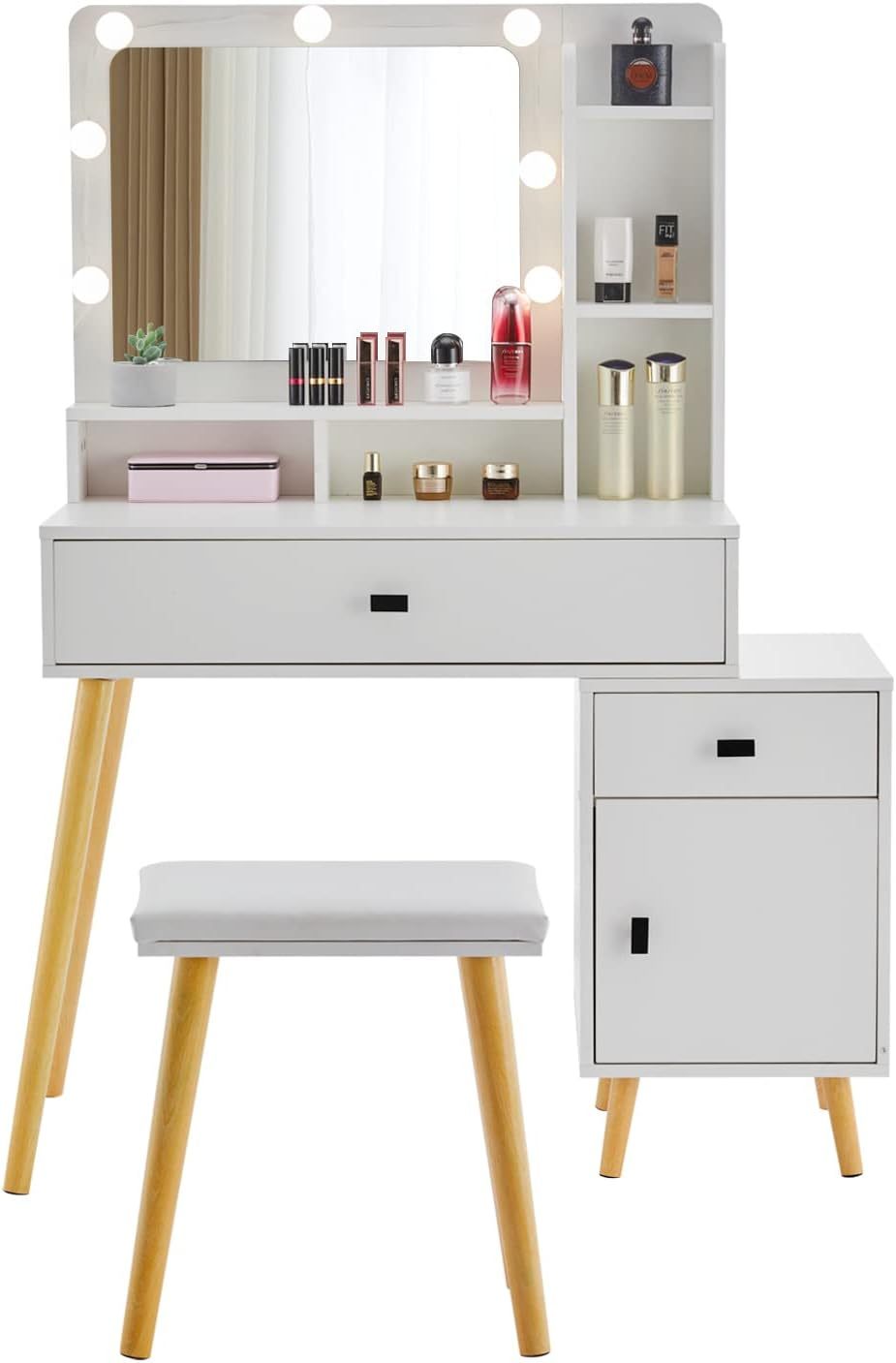 Mina II Dressing Table with LED