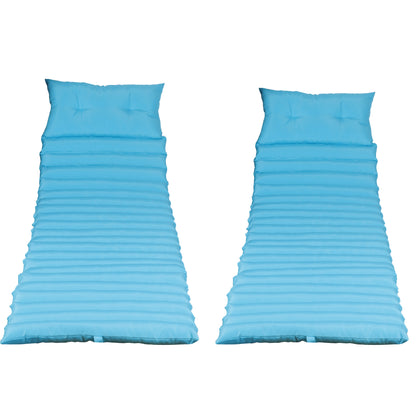 Dio Outdoor Lounge Chair Cushion Replacement (Set of 2) - Sky Blue