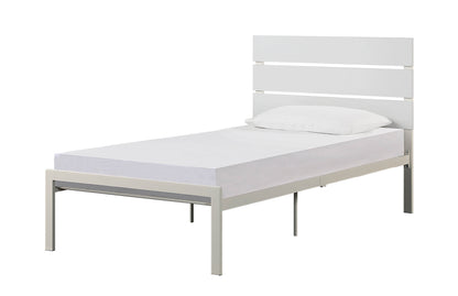 Willow Contemporary Twin Size Bed - White