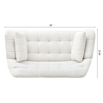 Puffins Comfy Loveseat - White