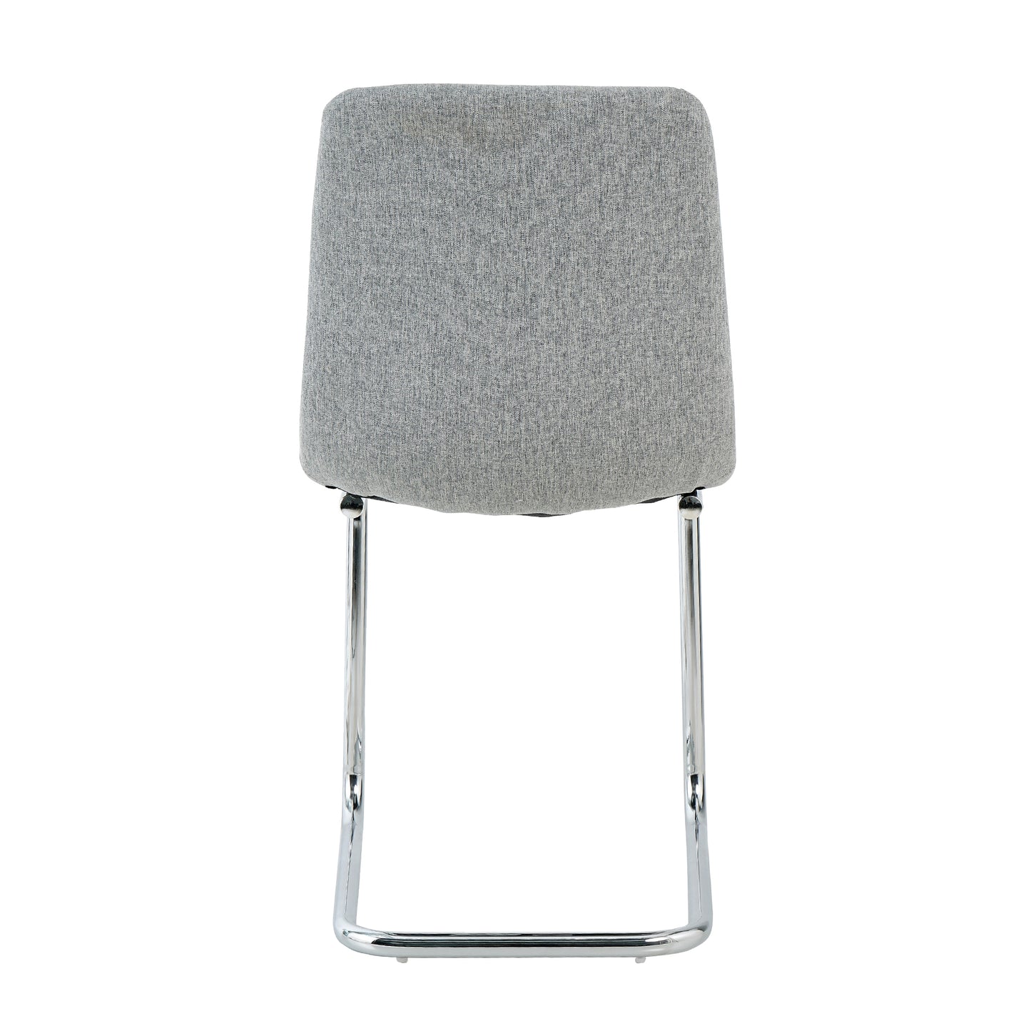 Jayro Fabric Dining Chairs with Metal Leg (Set of 4) - Light Gray