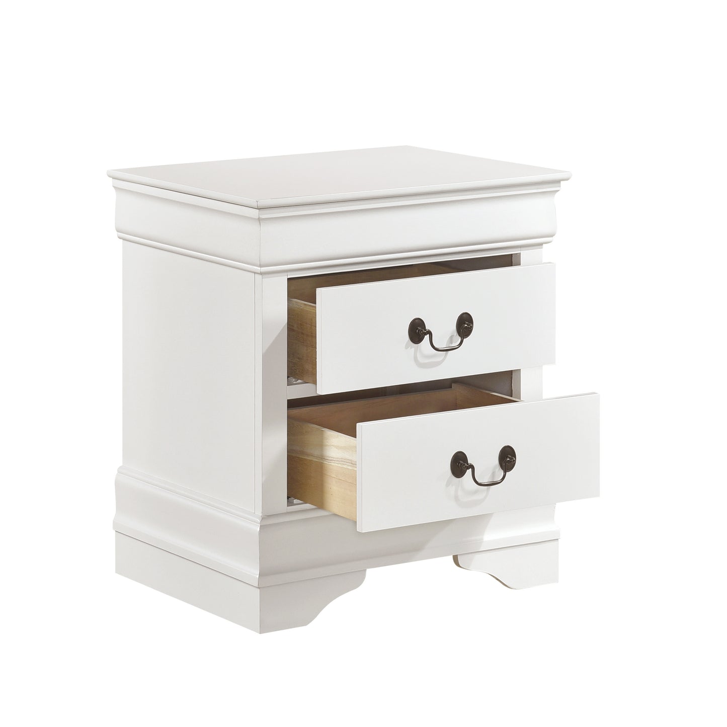 Riviera Colette Antique Nightstand - White