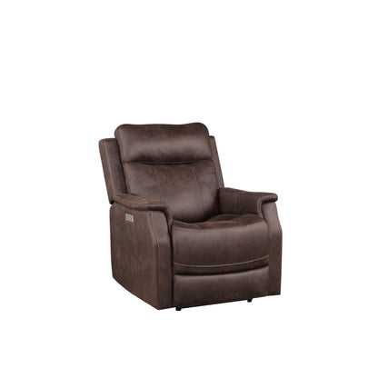 Nest  Compact Dual-Power Recliner - Walnut