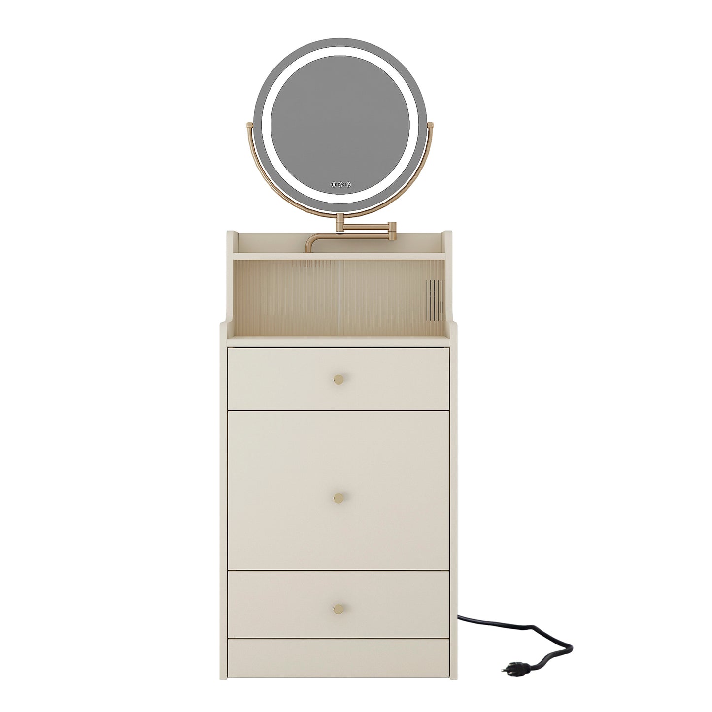 Nana 3 in 1 Vanity Desk With Mirror and Light