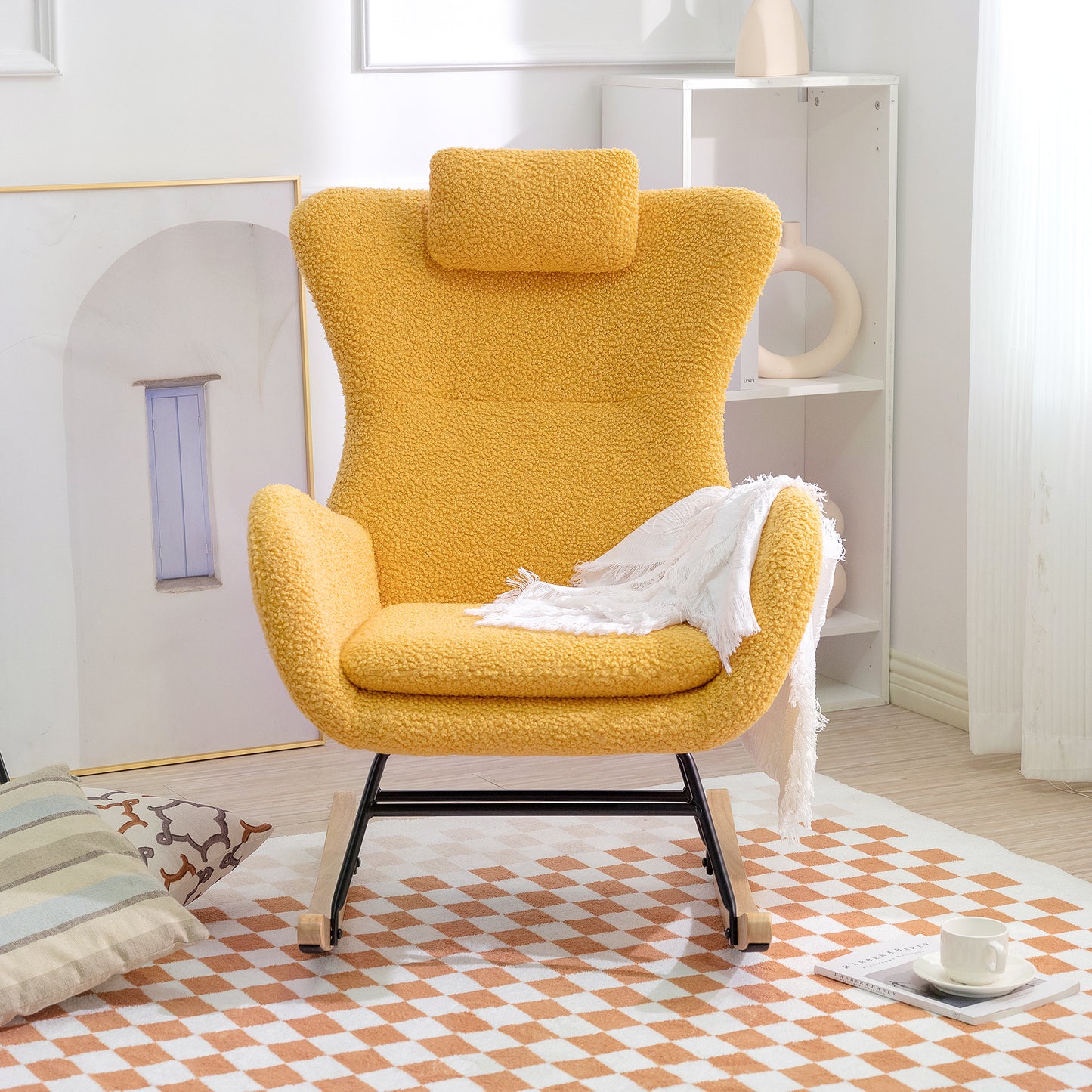 Anton Rocking Chair - Yellow