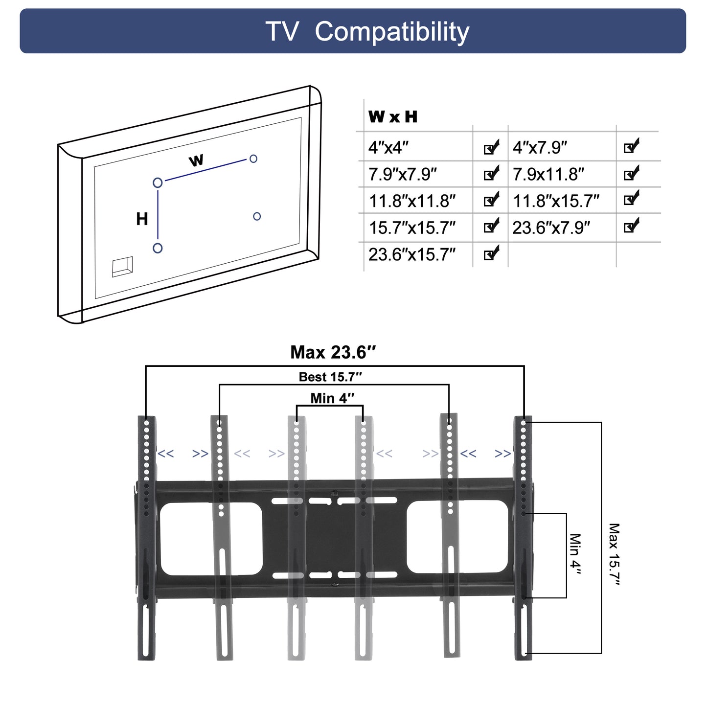 Muvi TV Stand Console - Rustic Brown