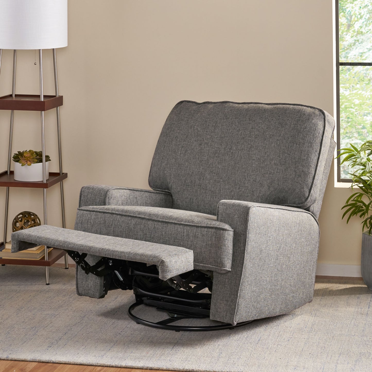 Brooks Manual Recliner Chair - Charcoal