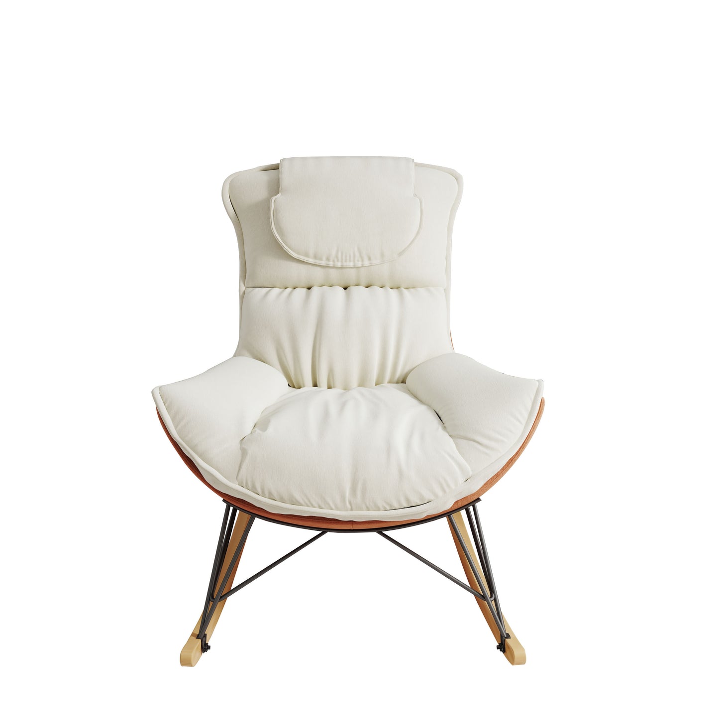 Jasper Sofa Single Rocking Chair - White