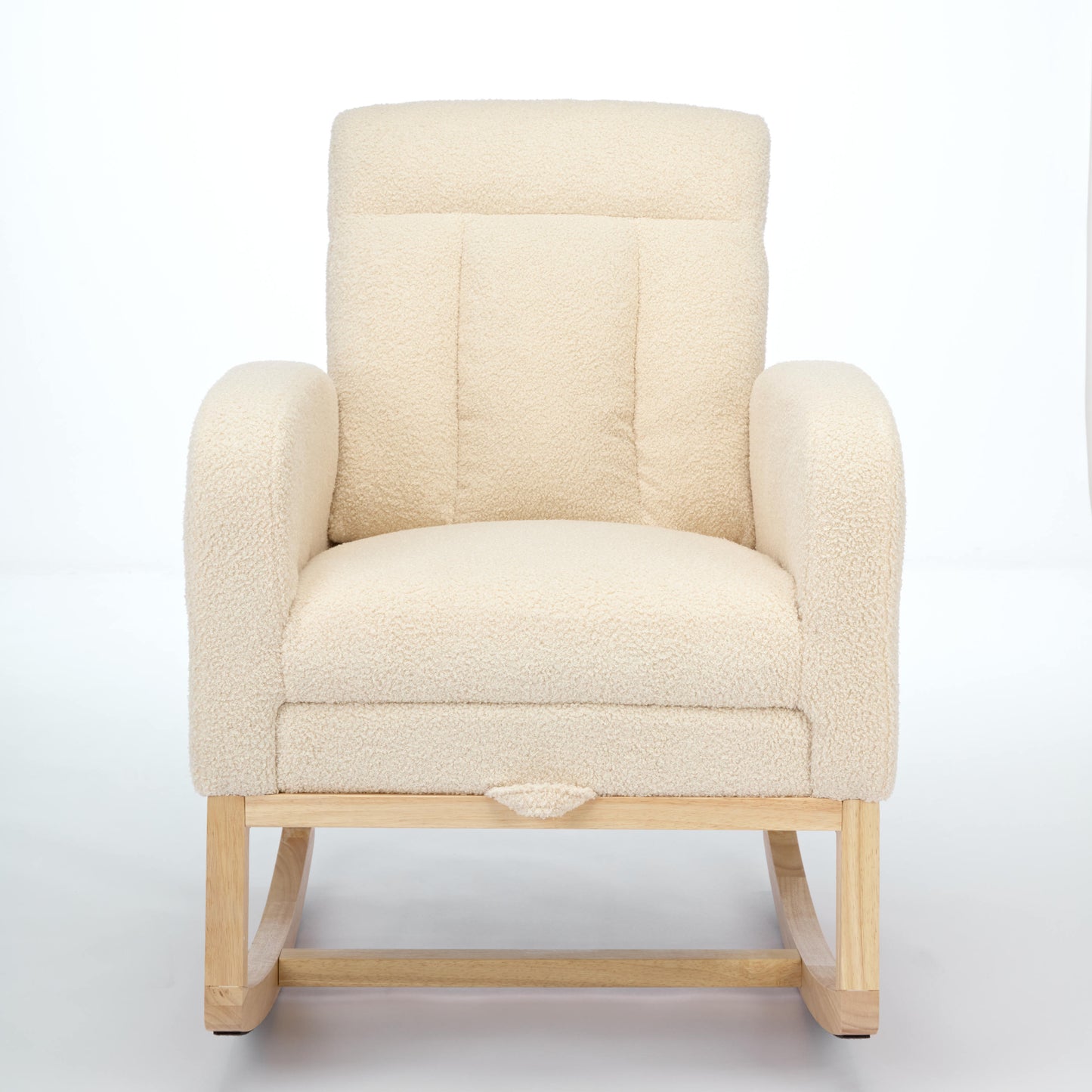 Parker II Modern Accent Rocking Chair - Beige