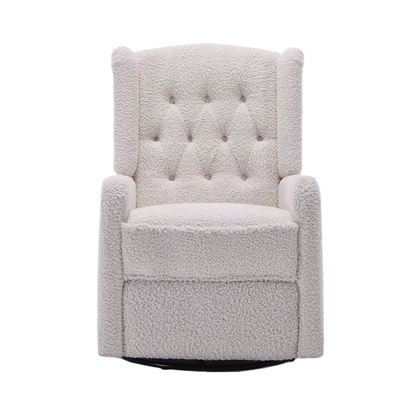 Davina Swivel Rocking Recliner Chair - White