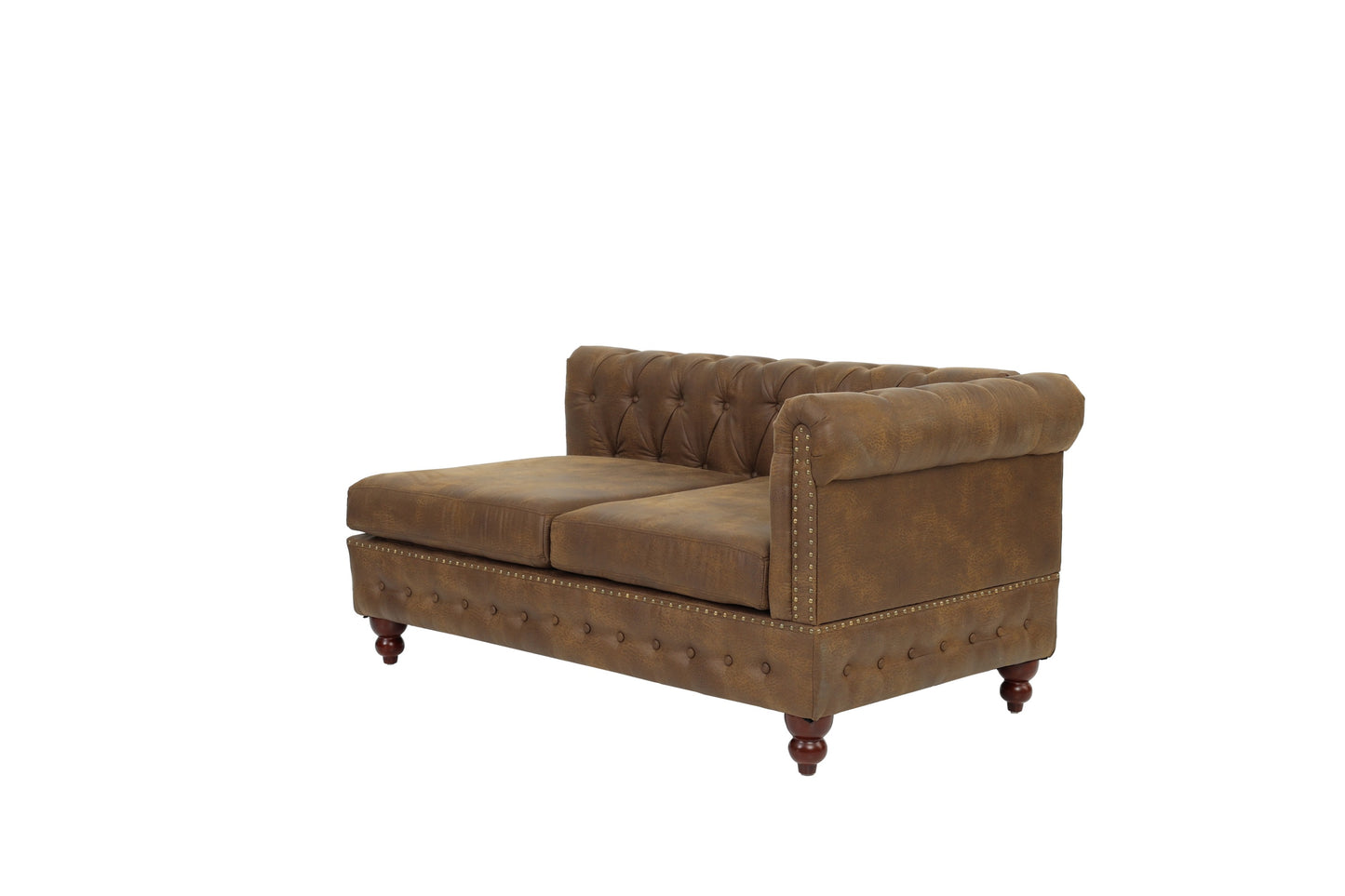 Jaya Reversible One Arm Loveseat - Dark Coffee