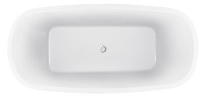 Timo 67"  Acrylic Freestanding Soaking Bathtub  - White