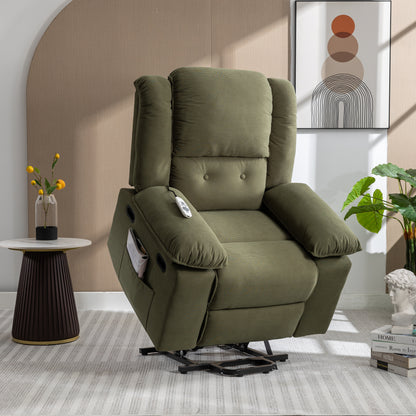 Euphoria Power Lift  Massage Recliner Chair - Green