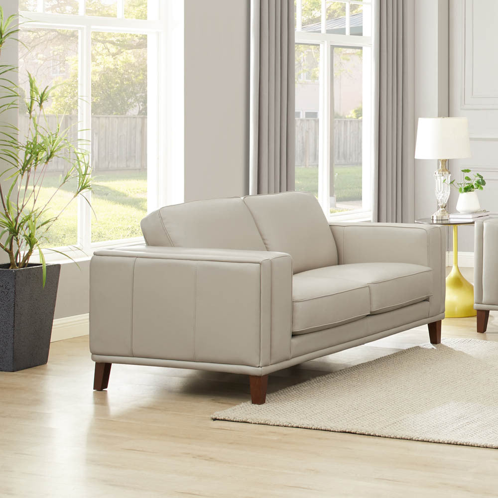 Lyon Leather Loveseat