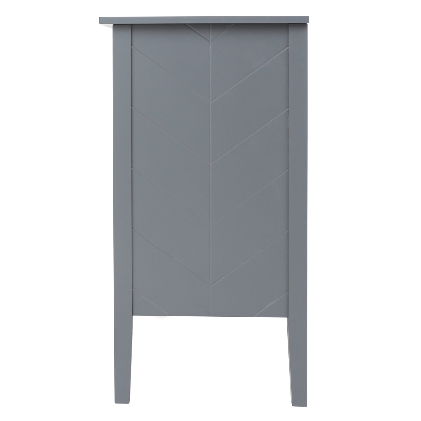 Aaron 2 Door Wooden Cabinets - Gray