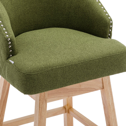 COOLMORE Bar Stools - Green Set of 2