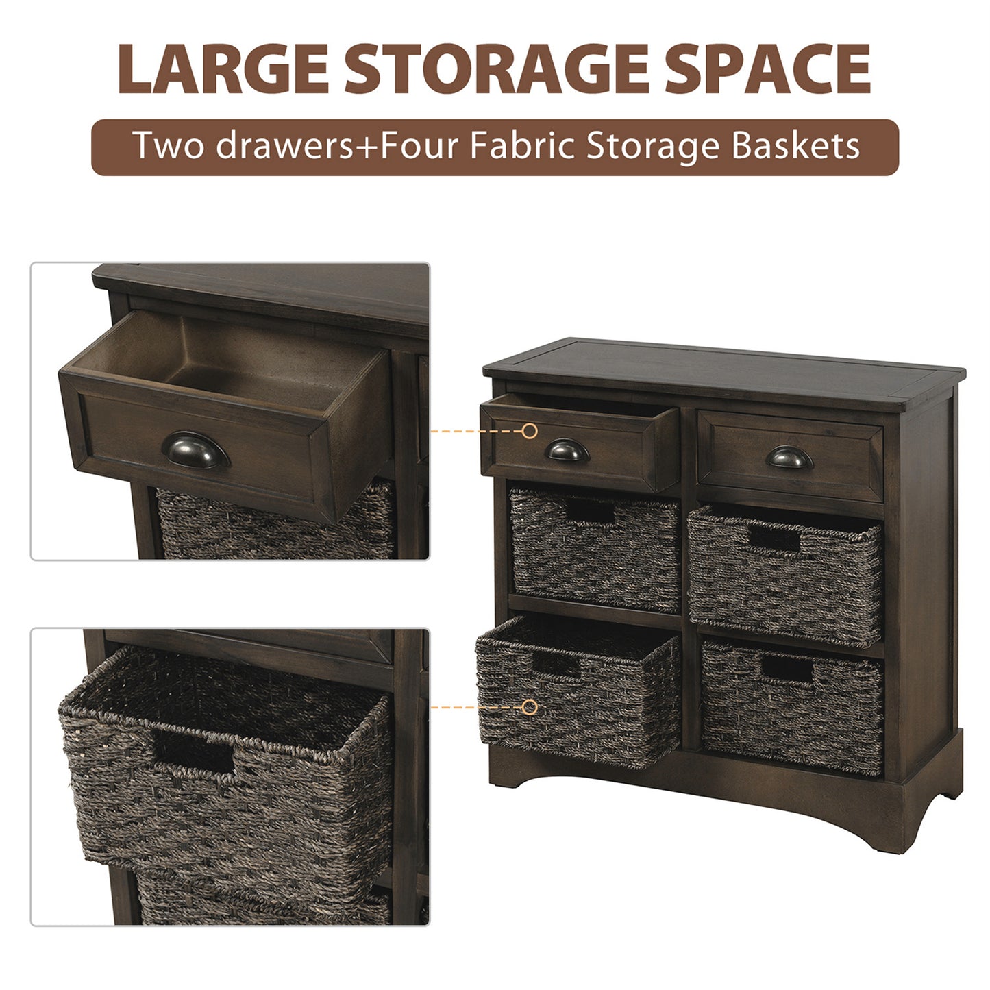 Trex Rustic Storage Cabinet - Light Gray