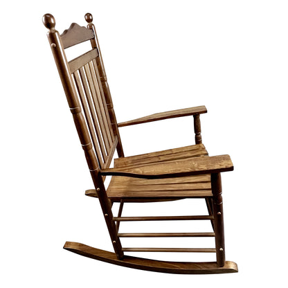 Lupe III Wooden Porch Rocker Chair - Oak