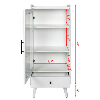 Warner Bathroom Storage Cabinet - White