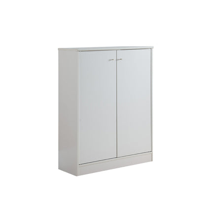 Malley Two Door Shoe Storage Cabinet - White