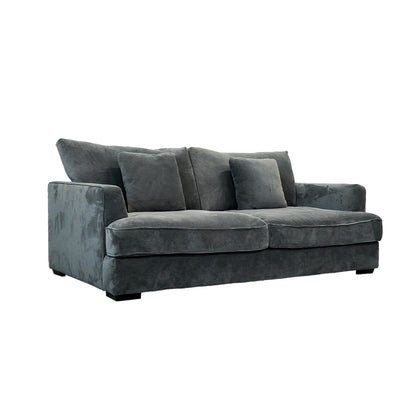 Ashton Grey Down Loveseat - Gray