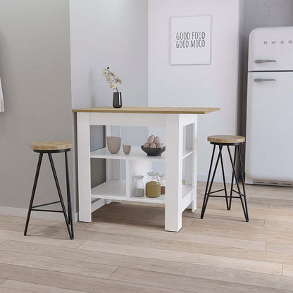 Harmony Hub Kitchen Island - White