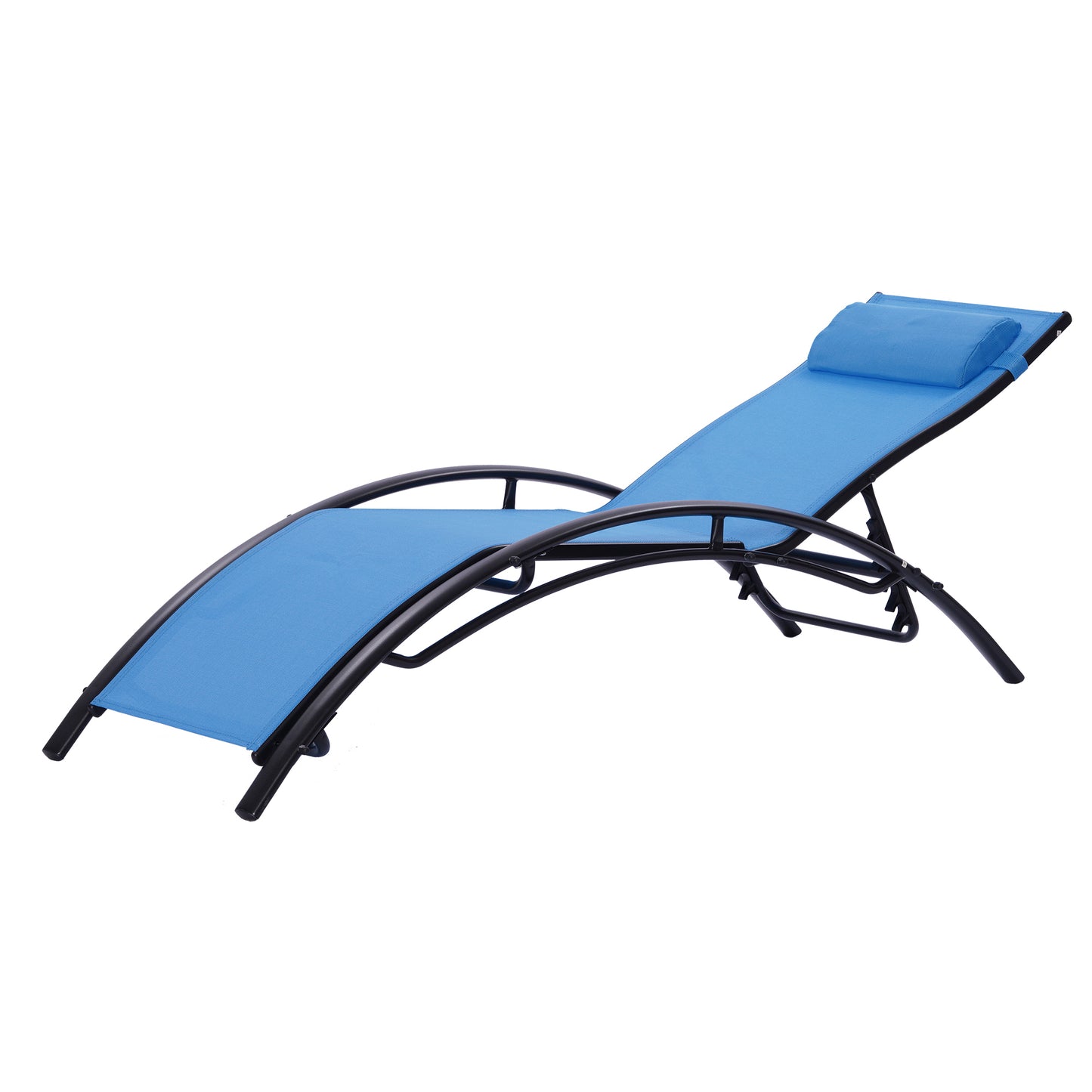 Blosso Outdoor Chaise Lounges (Set of 2) - Blue