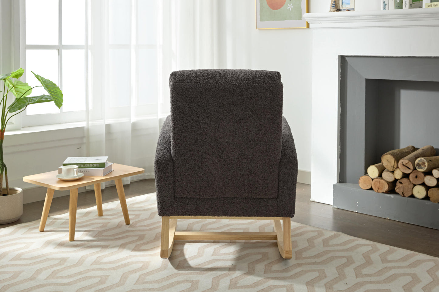 Parker II Modern Accent Rocking Chair - Gray