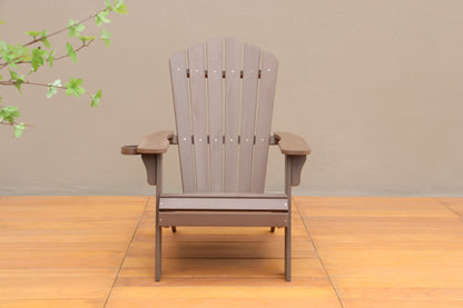 Tomi Patio Polystyrene Adirondack Chair - Brown