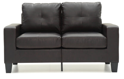 Newbury Modular Loveseat - Dark Brown