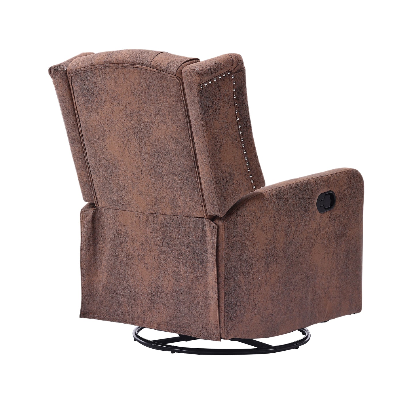 Davina Swivel Rocking Recliner Chair - Coffee