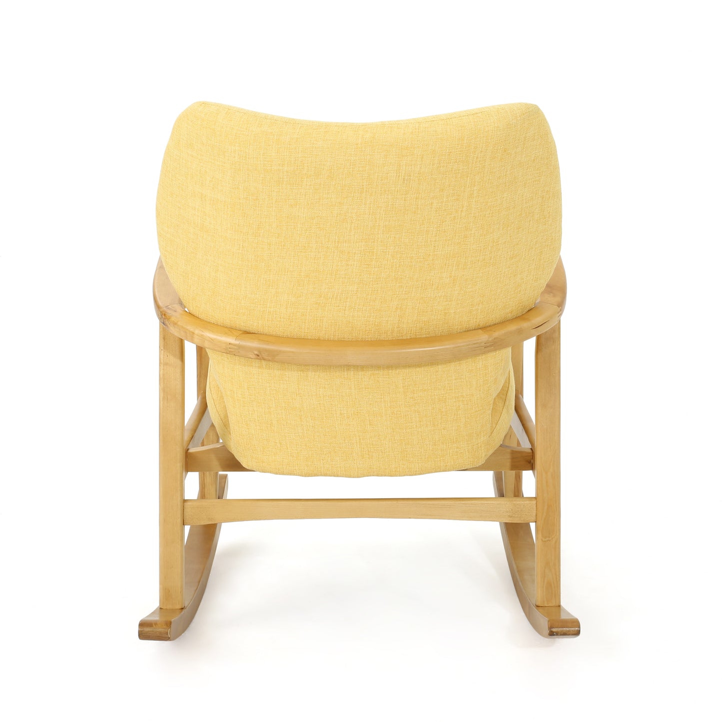 Arias Elegant Solid Wood Rocking Chair - Yellow