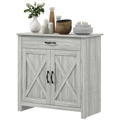 Woods Farmhouse Sideboard Buffet Cabinet - Gray