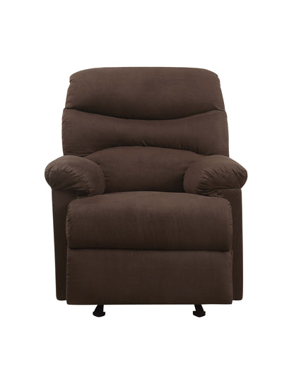 Zamora Glider Recliner with Pillow Top Armrest - Chocolate