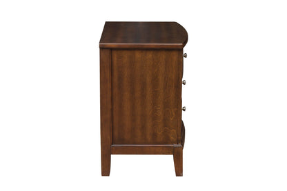 Civi Nightstand of 3x Drawers - Dark Cherry