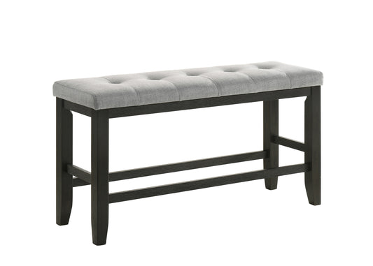 Vino Counter Height Bench Tufted Upholstery