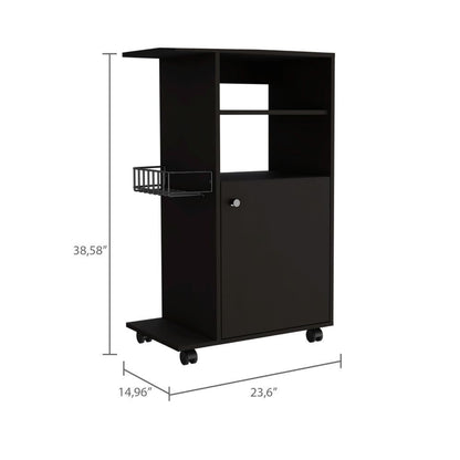 Pantry Mate Kitchen Cart - Black