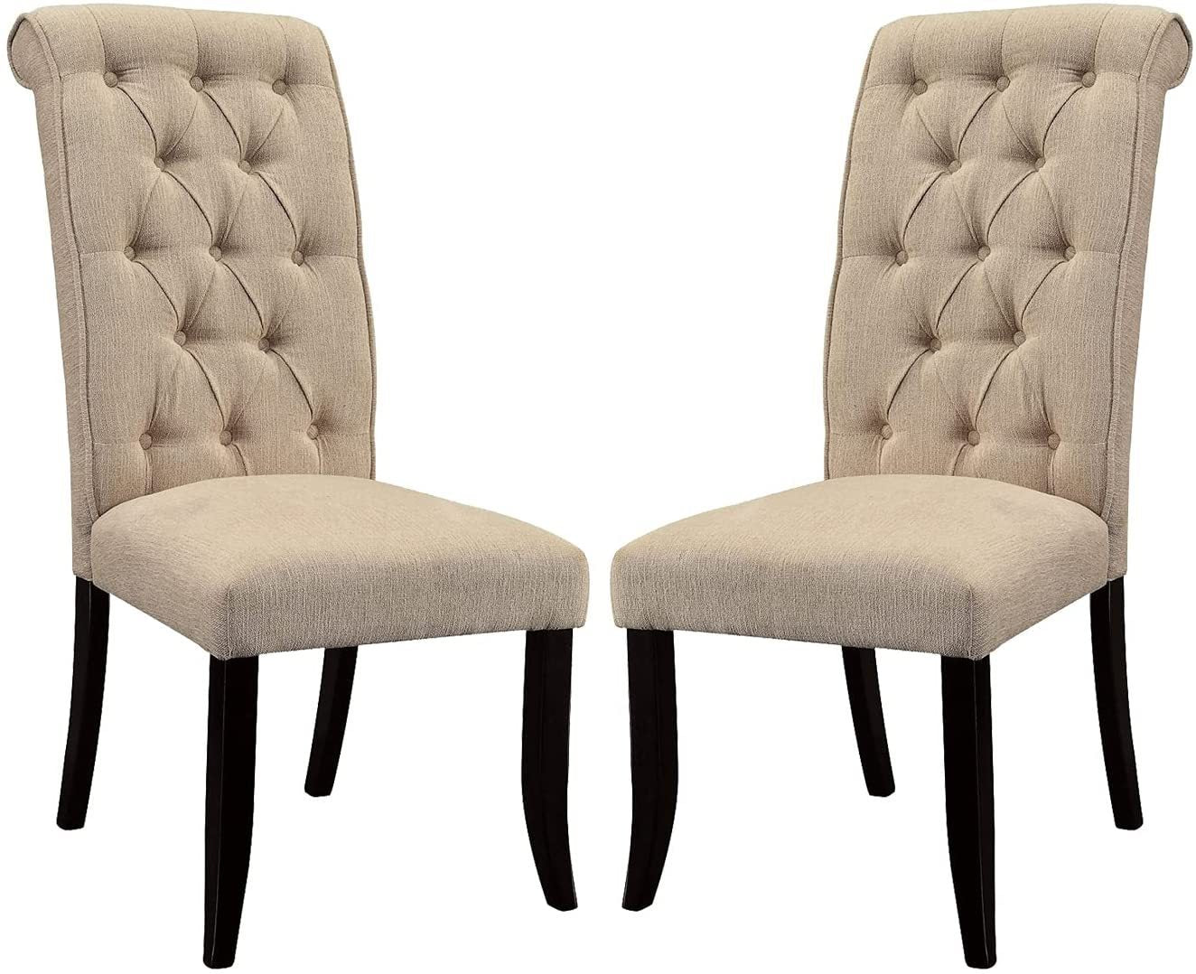 Casey Fabric Dining Chairs (Set of 2) - Beige